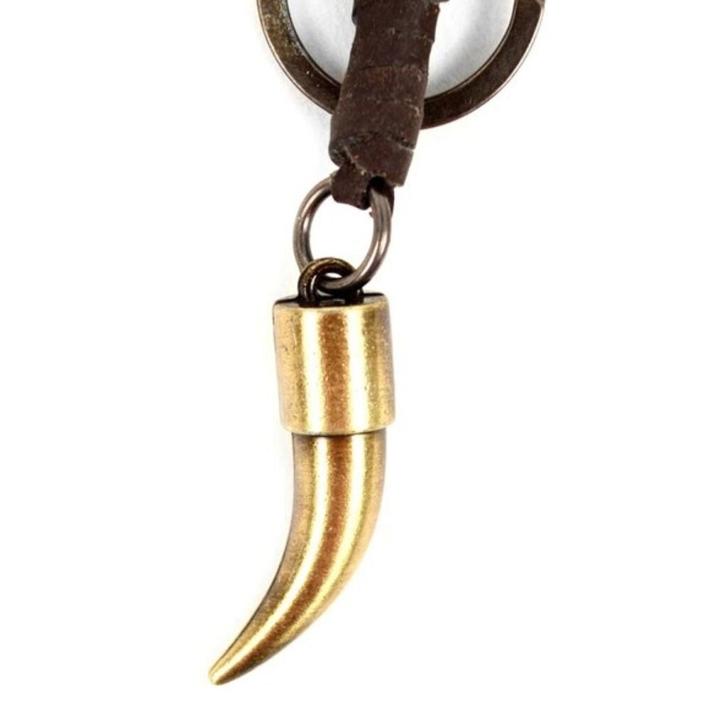 Metal Wolf Tooth Fancy Keychain - Picture 3 of 5